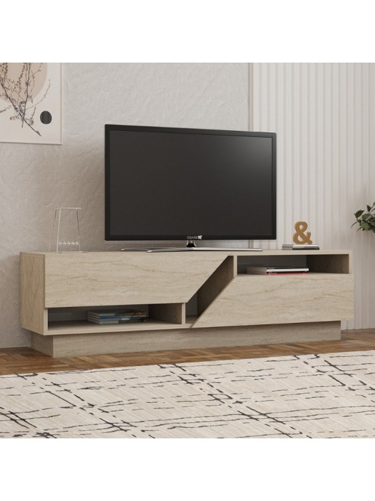 Έπιπλο τηλεόρασης Koza Megapap χρώμα travertine 160x40x45εκ.