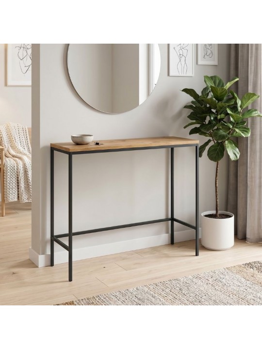 Κονσόλα Canva Megapap χρώμα atlantic pine 100x30x80εκ.