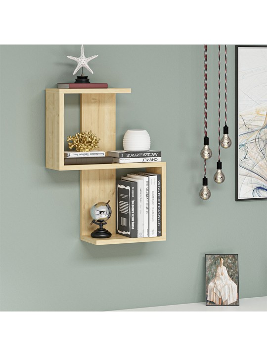 Ραφιέρα τοίχου Octa Megapap χρώμα sapphire oak 45x16,4x60εκ.