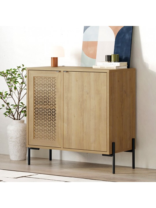 Μπουφές Naive Megapap χρώμα sapphire oak 80x40x80εκ.
