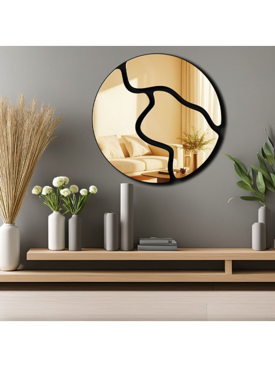 Διακοσμητικό τοίχου Ayna Μegapap με plexiglass Ø48x48εκ.