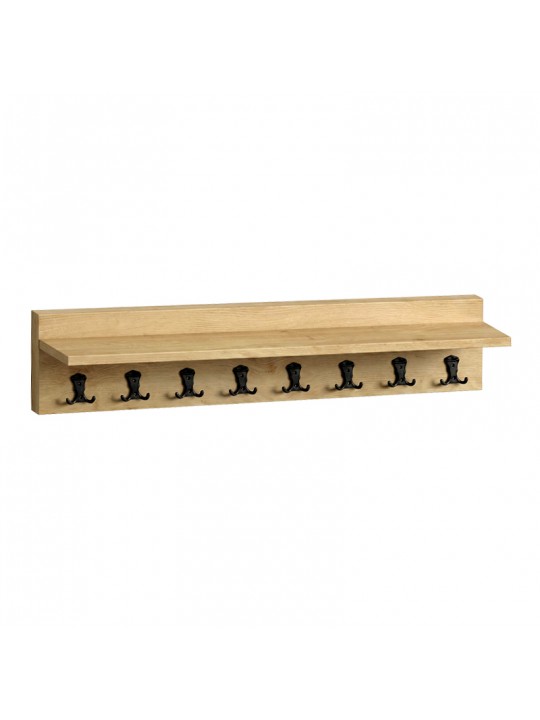Κρεμάστρα τοίχου Vettini Megapap χρώμα sapphire oak 100x12x20εκ.