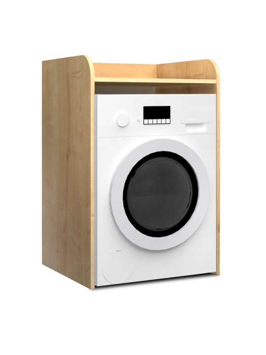 Έπιπλο πλυντηρίου Toren Megapap χρώμα φυσικό οξιάς 65x60x100εκ.