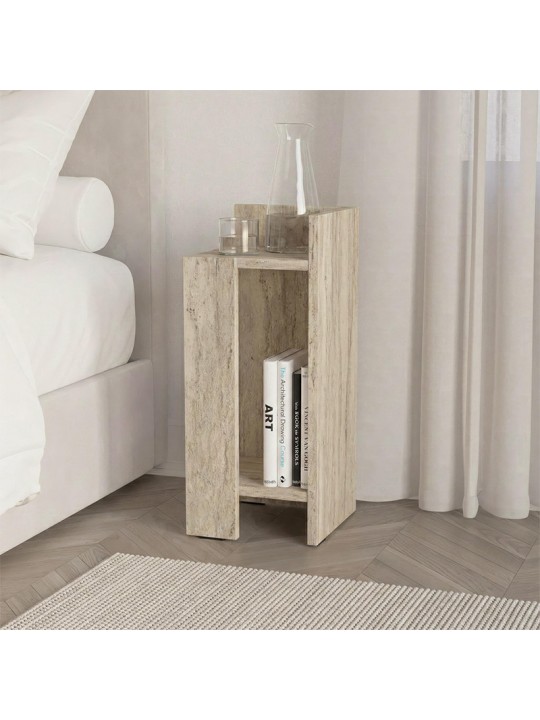 Κομοδίνο Elos Megapap δεξί χρώμα travertine 25x27x60εκ.