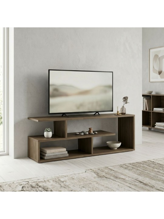Έπιπλο τηλεόρασης Forever Megapap χρώμα καρυδί 120x30x40cm.