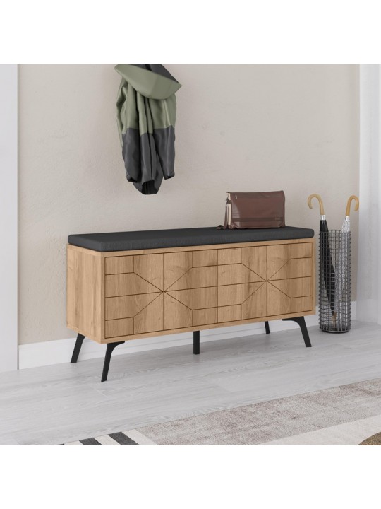 Παπουτσοθήκη Dune Megapap χρώμα sapphire oak 107x35x55εκ.