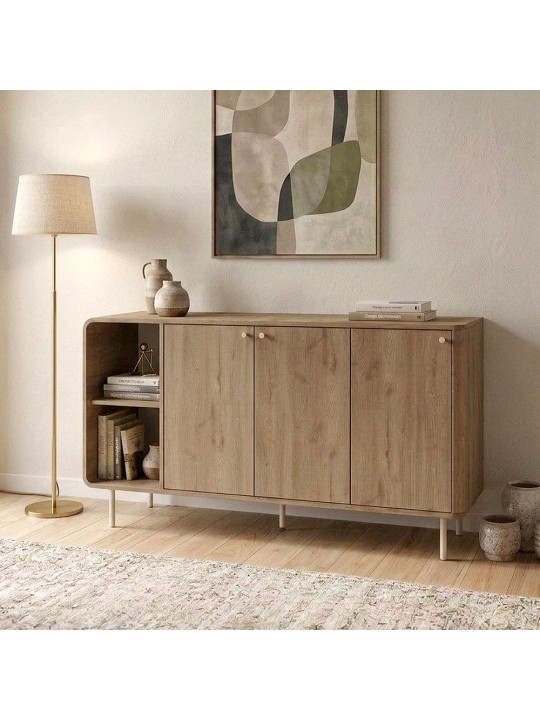 Μπουφές Colia Megapap χρώμα sepet oak 150x44x80εκ.
