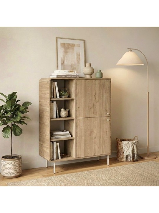 Μπουφές Colia Megapap χρώμα sepet oak 85x44x120,4εκ.