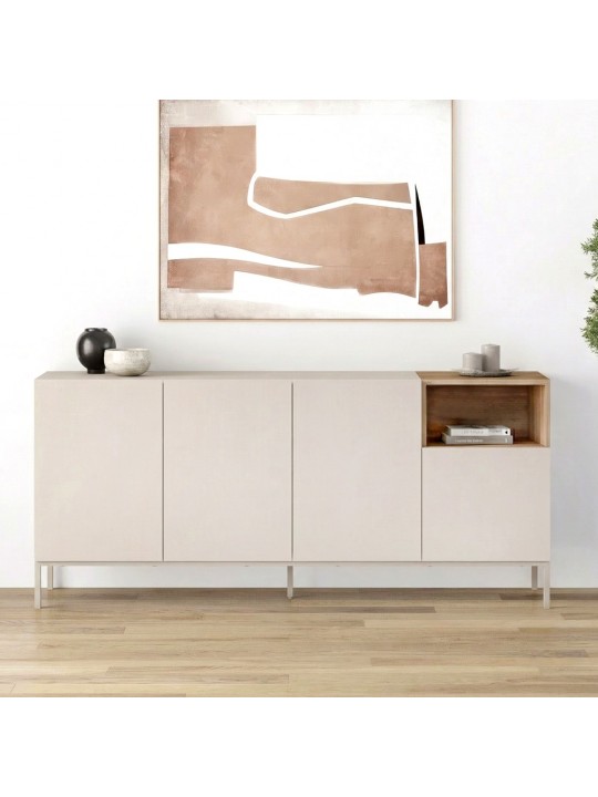 Μπουφές Cailin Megapap χρώμα sandstone - sepet oak 180x41,8x80εκ.