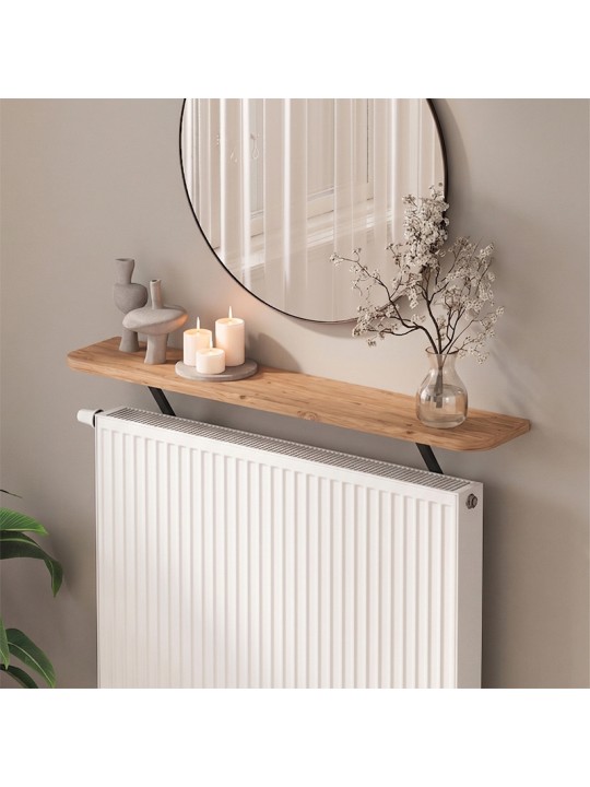 Ραφιέρα τοίχου Barca Megapap χρώμα pine oak 91x17,5x20,4εκ.