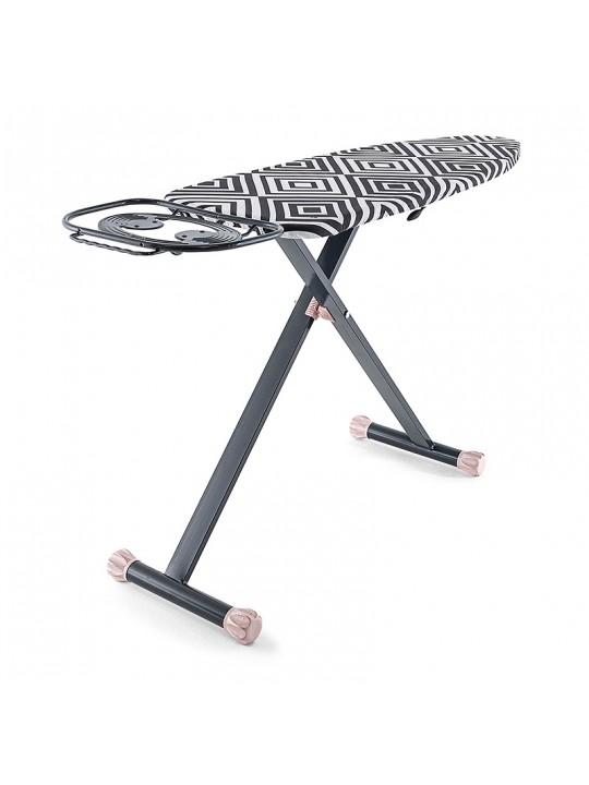 Σιδερώστρα ρούχων Valeria Perilla μεταλλική χρώμα ανθρακί 124x43x90εκ.