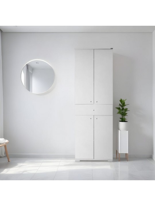 Ντουλάπα ρούχων Diamond Megapap δίφυλλη σε χρώμα λευκό 60x38x187εκ. Ντουλάπα ρούχων Diamond Megapap δίφυλλη σε χρώμα λευκό 60x38x187εκ.