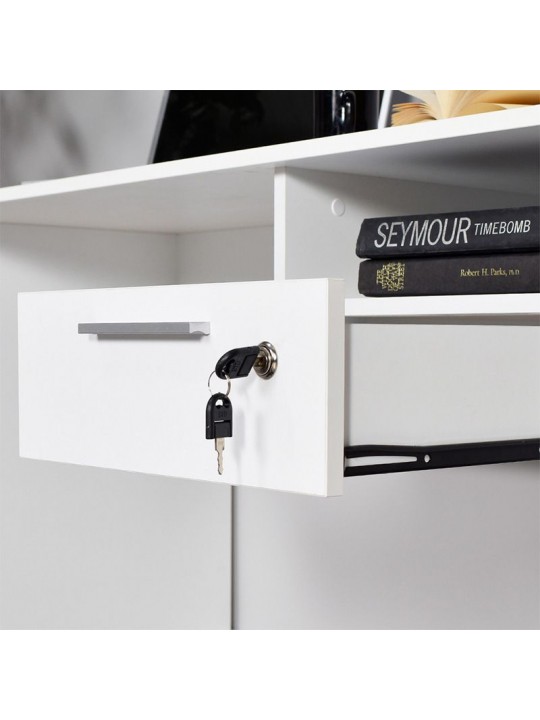 Γραφείο Concept Megapap σε χρώμα λευκό 120x60x75εκ. Γραφείο Concept Megapap σε χρώμα λευκό 120x60x75εκ.