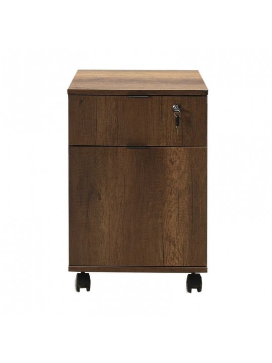 Συρταριέρα γραφείου Rio Megapap τροχήλατη χρώμα καρυδί 41x41x61 εκ. Συρταριέρα γραφείου Rio Megapap τροχήλατη χρώμα καρυδί 41x41x61 εκ.
