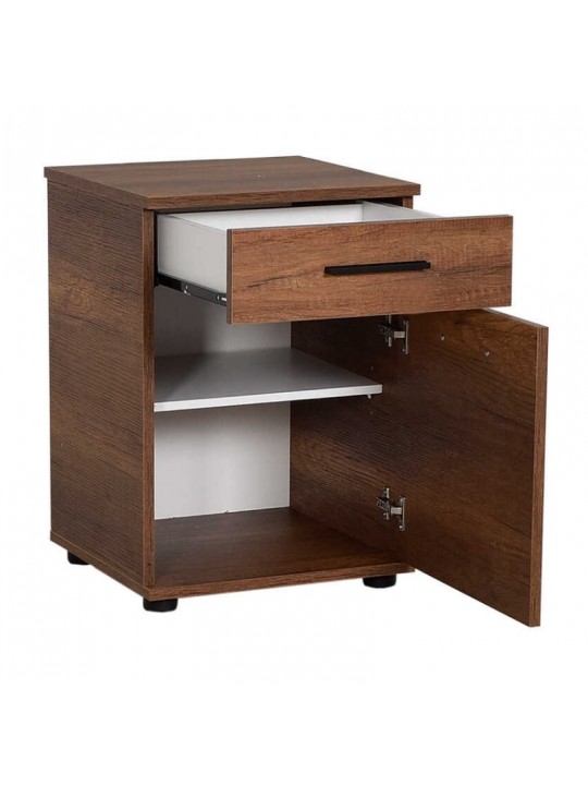 Κομοδίνο - Συρταριέρα γραφείου Trendline Megapap σε χρώμα καρυδί 40x39x57εκ. Κομοδίνο - Συρταριέρα γραφείου Trendline Megapap σε χρώμα καρυδί 40x39x57εκ.