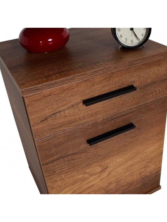 Κομοδίνο - Συρταριέρα γραφείου Trendline Megapap σε χρώμα καρυδί 40x39x57εκ. Κομοδίνο - Συρταριέρα γραφείου Trendline Megapap σε χρώμα καρυδί 40x39x57εκ.