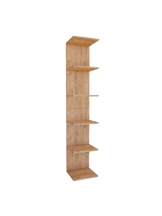 Βιβλιοθήκη - Ραφιέρα τοίχου μελαμίνης Ogden Megapap χρώμα pine oak 34,5x30x180εκ. Βιβλιοθήκη - Ραφιέρα τοίχου μελαμίνης Ogden Megapap χρώμα pine oak 34,5x30x180εκ.