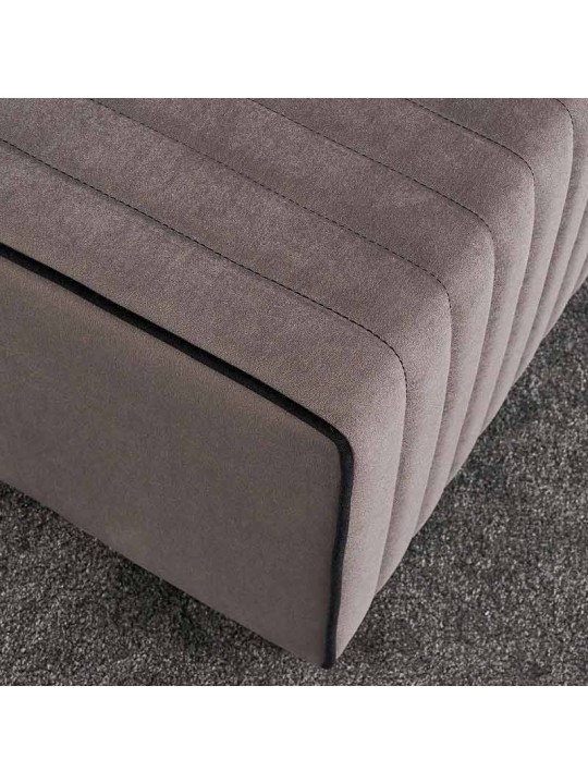 Σκαμπώ Mabel Megapap βελούδινο χρώμα γκρι 80x40x40εκ. Σκαμπώ Mabel Megapap βελούδινο χρώμα γκρι 80x40x40εκ.