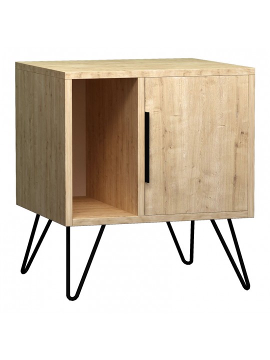 Κομοδίνο μελαμίνης Glynn Megapap χρώμα φυσικό οξιάς 50,2x44,6x58εκ. Κομοδίνο μελαμίνης Glynn Megapap χρώμα φυσικό οξιάς 50,2x44,6x58εκ.