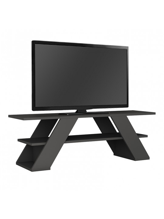 Έπιπλο τηλεόρασης Farfalla Megapap από μελαμίνη χρώμα ανθρακί 120x33,5x40εκ. Έπιπλο τηλεόρασης Farfalla Megapap από μελαμίνη χρώμα ανθρακί 120x33,5x40εκ.