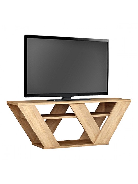 Έπιπλο τηλεόρασης Pipralla Megapap μελαμίνης χρώμα φυσικό οξιάς 110x30x40εκ. Έπιπλο τηλεόρασης Pipralla Megapap μελαμίνης χρώμα φυσικό οξιάς 110x30x40εκ.