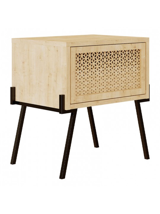 Κομοδίνο μελαμίνης Naive Megapap χρώμα φυσικό οξιάς 48x34x51εκ. Κομοδίνο μελαμίνης Naive Megapap χρώμα φυσικό οξιάς 48x34x51εκ.