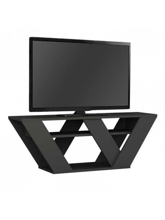 Έπιπλο τηλεόρασης Pipralla Megapap μελαμίνης χρώμα ανθρακί 110x30x40εκ. Έπιπλο τηλεόρασης Pipralla Megapap μελαμίνης χρώμα ανθρακί 110x30x40εκ.