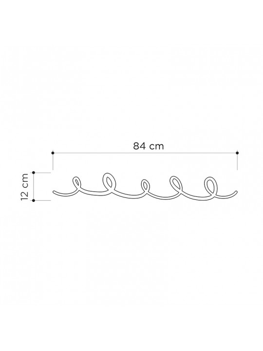 Κρεμάστρα τοίχου Sing Megapap μεταλλική χρώμα μαύρο 84x3x12εκ. Κρεμάστρα τοίχου Sing Megapap μεταλλική χρώμα μαύρο 84x3x12εκ.