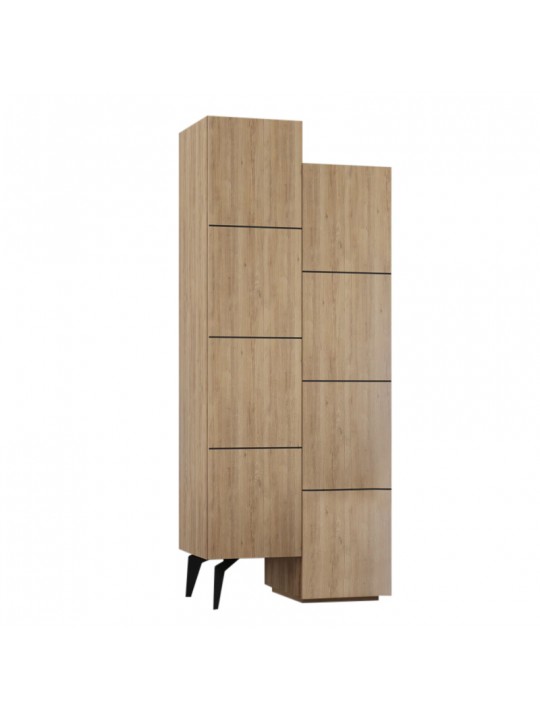 Ντουλάπι κουζίνας/μπάνιου - Παπουτσοθήκη Stair Megapap μελαμίνης χρώμα φυσικό οξιάς 62,2x37,4x156εκ. Ντουλάπι κουζίνας/μπάνιου - Παπουτσοθήκη Stair Megapap μελαμίνης χρώμα φυσικό οξιάς 62,2x37,4x156εκ.