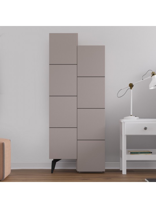 Ντουλάπι κουζίνας/μπάνιου - Παπουτσοθήκη Stair Megapap μελαμίνης χρώμα ανοιχτή μόκα 62,2x37,4x156εκ. Ντουλάπι κουζίνας/μπάνιου - Παπουτσοθήκη Stair Megapap μελαμίνης χρώμα ανοιχτή μόκα 62,2x37,4x156εκ.