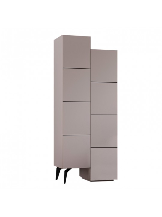 Ντουλάπι κουζίνας/μπάνιου - Παπουτσοθήκη Stair Megapap μελαμίνης χρώμα ανοιχτή μόκα 62,2x37,4x156εκ. Ντουλάπι κουζίνας/μπάνιου - Παπουτσοθήκη Stair Megapap μελαμίνης χρώμα ανοιχτή μόκα 62,2x37,4x156εκ.