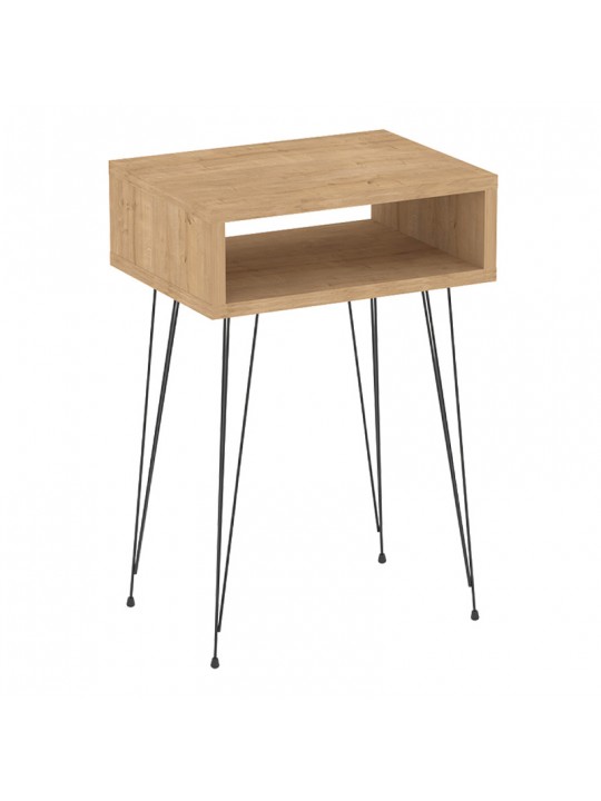 Κομοδίνο μελαμίνης Scott Megapap χρώμα sapphire oak 40x30x60εκ. Κομοδίνο μελαμίνης Scott Megapap χρώμα sapphire oak 40x30x60εκ.