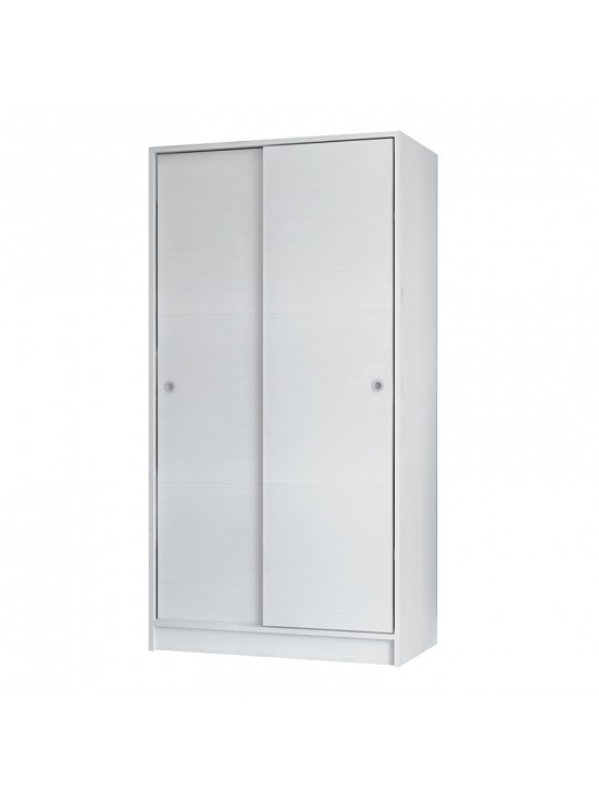 Ντουλάπα ρούχων Misra Megapap δίφυλλη συρόμενη από μελαμίνη χρώμα λευκό 94x52x182εκ. Ντουλάπα ρούχων Misra Megapap δίφυλλη συρόμενη από μελαμίνη χρώμα λευκό 94x52x182εκ.