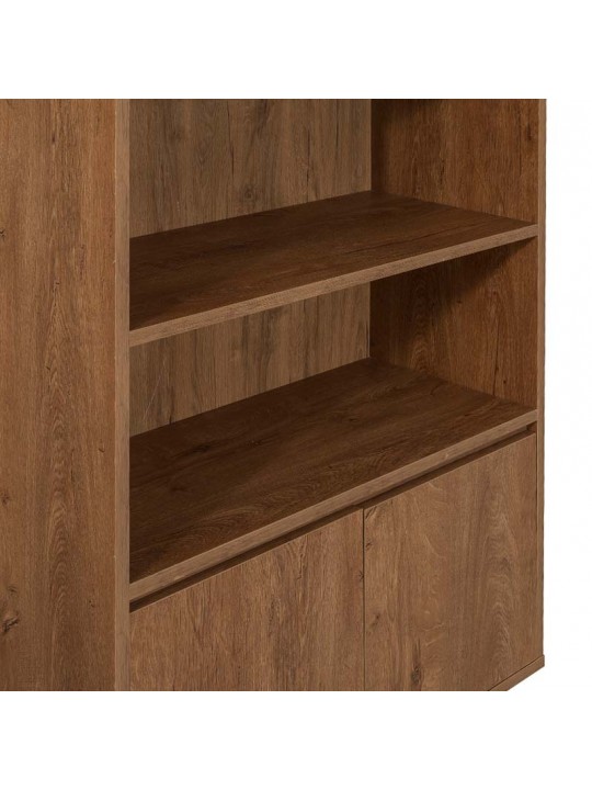 Βιβλιοθήκη Amedeo Megapap από μελαμίνη χρώμα καρυδί 80x36x182εκ. Βιβλιοθήκη Amedeo Megapap από μελαμίνη χρώμα καρυδί 80x36x182εκ.