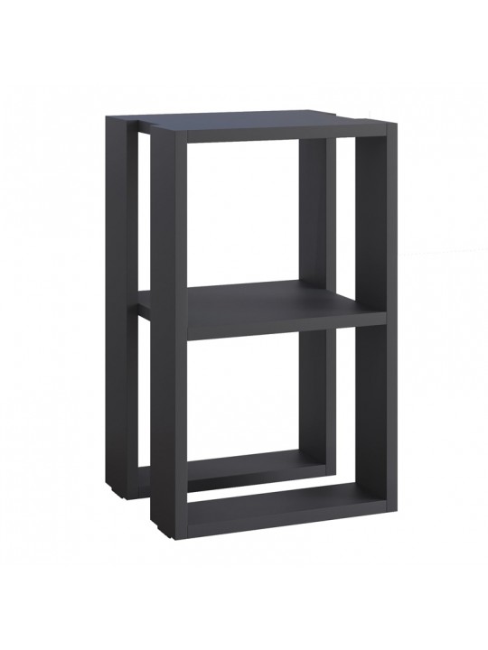 Κομοδίνο - τραπεζάκι βοηθητικό Lonie Megapap από μελαμίνη χρώμα ανθρακί 34x30x55εκ. Κομοδίνο - τραπεζάκι βοηθητικό Lonie Megapap από μελαμίνη χρώμα ανθρακί 34x30x55εκ.