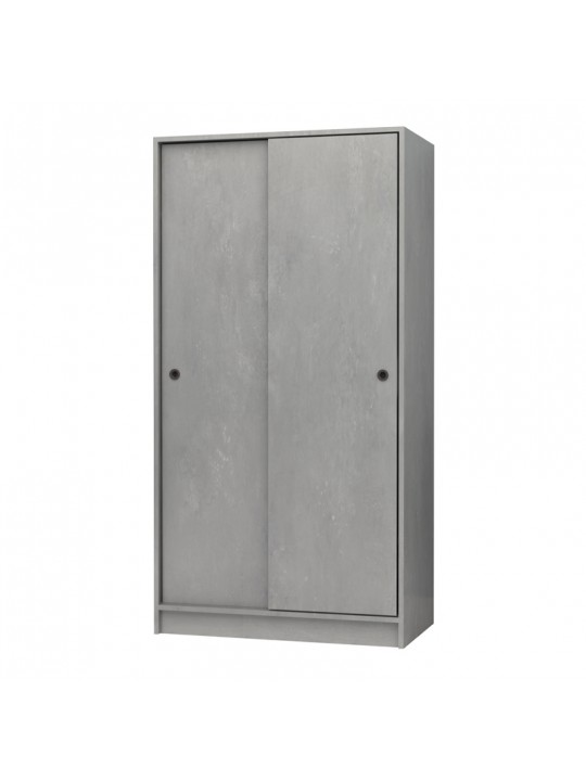 Ντουλάπα ρούχων Misra Megapap δίφυλλη συρόμενη χρώμα γκρι σκυροδέματος 94x52x182εκ. Ντουλάπα ρούχων Misra Megapap δίφυλλη συρόμενη χρώμα γκρι σκυροδέματος 94x52x182εκ.