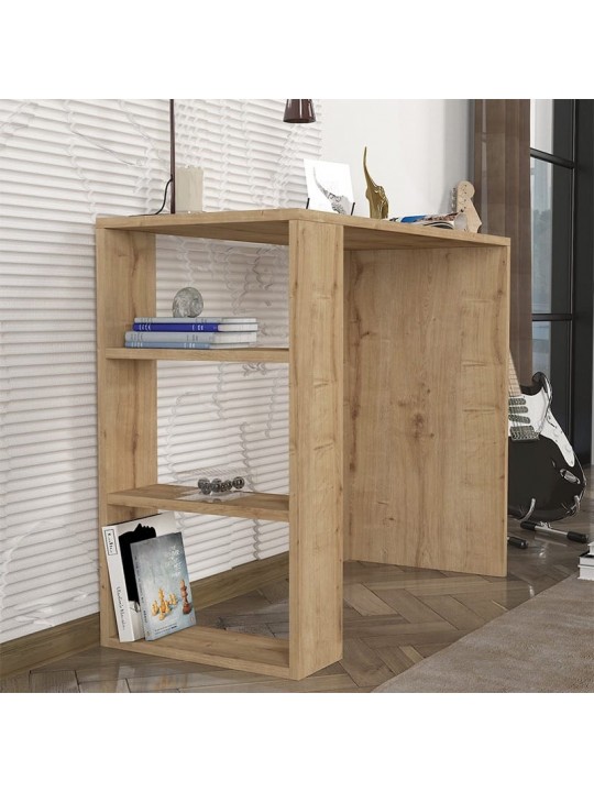 Γραφείο εργασίας Netenia Megapap από μελαμίνη χρώμα sapphire oak 90x40x74εκ. Γραφείο εργασίας Netenia Megapap από μελαμίνη χρώμα sapphire oak 90x40x74εκ.