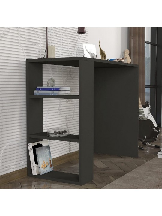 Γραφείο εργασίας Netenia Megapap χρώμα ανθρακί 90x40x74εκ. Γραφείο εργασίας Netenia Megapap χρώμα ανθρακί 90x40x74εκ.