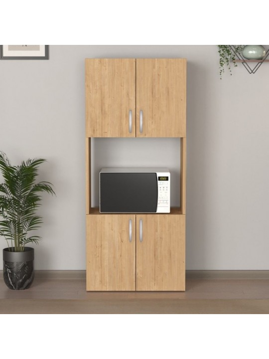 Ντουλάπα κουζίνας Armado Megapap χρώμα sapphire oak 60x32x140εκ. Ντουλάπα κουζίνας Armado Megapap χρώμα sapphire oak 60x32x140εκ.
