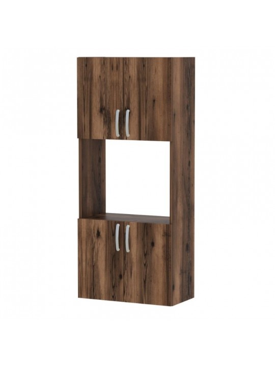 Ντουλάπα κουζίνας Armado Megapap χρώμα καπνιστή καρυδιά 60x32x140εκ. Ντουλάπα κουζίνας Armado Megapap χρώμα καπνιστή καρυδιά 60x32x140εκ.