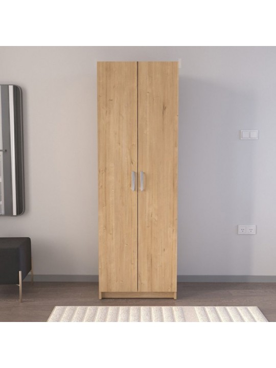 Ντουλάπα ρούχων - Παπουτσοθήκη Renso Megapap δίφυλλη χρώμα sapphire oak 59,8x37,8x178,5εκ. Ντουλάπα ρούχων - Παπουτσοθήκη Renso Megapap δίφυλλη χρώμα sapphire oak 59,8x37,8x178,5εκ.