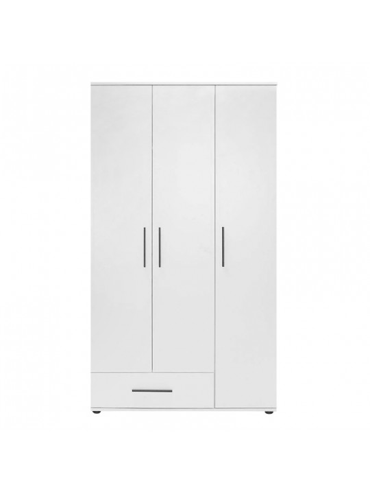 Ντουλάπα ρούχων Bianco Megapap τρίφυλλη με συρτάρια χρώμα λευκό 103x52x187εκ. Ντουλάπα ρούχων Bianco Megapap τρίφυλλη με συρτάρια χρώμα λευκό 103x52x187εκ.