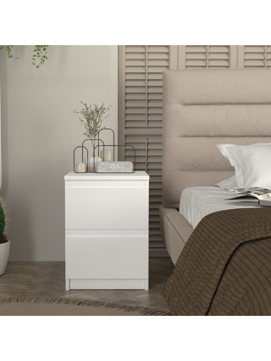 Κομοδίνο Breve Megapap χρώμα λευκό 39,8x41,8x55εκ. Κομοδίνο Breve Megapap χρώμα λευκό 39,8x41,8x55εκ.