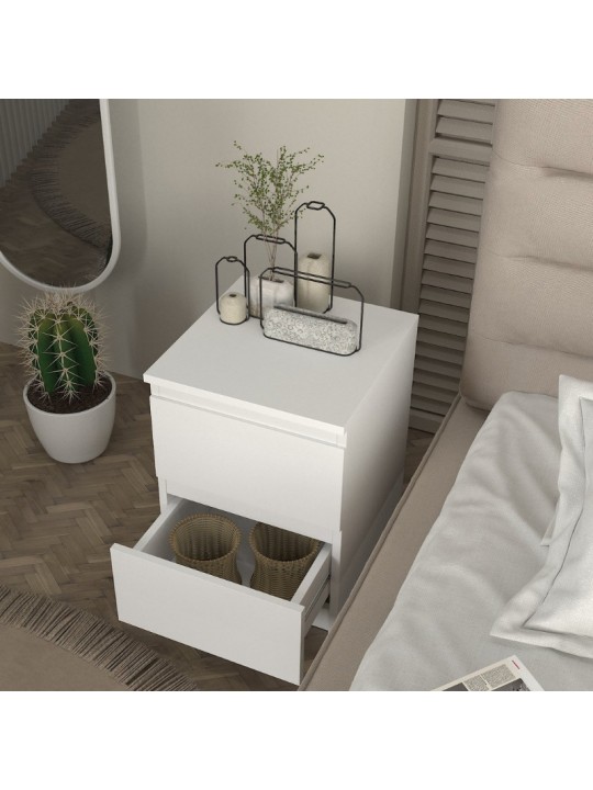 Κομοδίνο Breve Megapap χρώμα λευκό 39,8x41,8x55εκ. Κομοδίνο Breve Megapap χρώμα λευκό 39,8x41,8x55εκ.