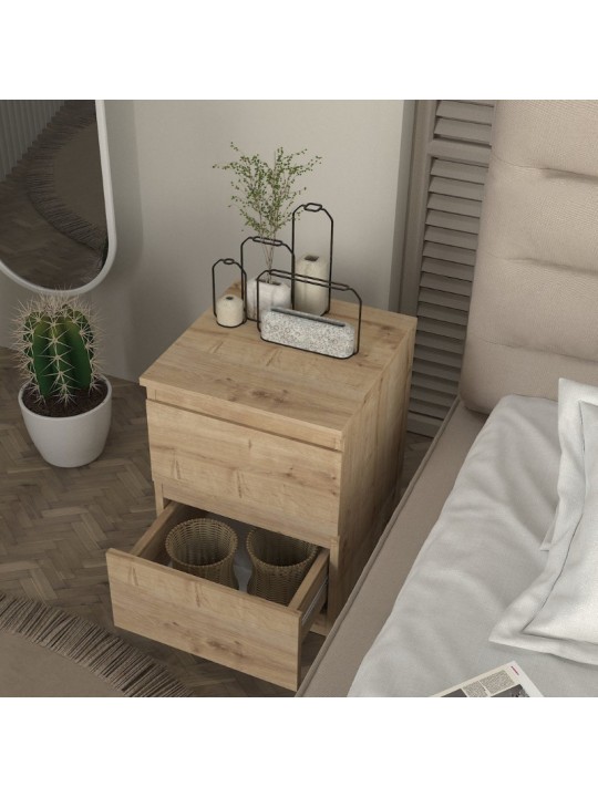 Κομοδίνο Breve Megapap χρώμα sapphire oak 39,8x41,8x55εκ. Κομοδίνο Breve Megapap χρώμα sapphire oak 39,8x41,8x55εκ.