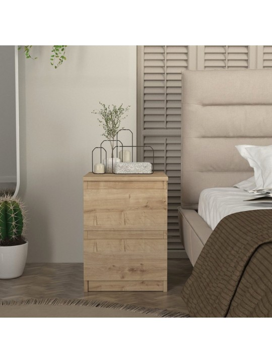 Κομοδίνο Breve Megapap χρώμα sapphire oak 39,8x41,8x55εκ. Κομοδίνο Breve Megapap χρώμα sapphire oak 39,8x41,8x55εκ.