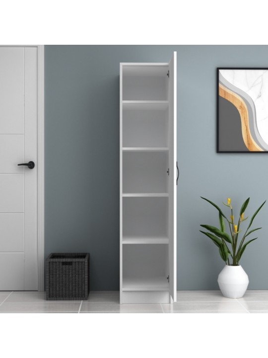 Ντουλάπα ρούχων Ricardo Megapap μονόφυλλη χρώμα λευκό 40x51,8x181εκ. Ντουλάπα ρούχων Ricardo Megapap μονόφυλλη χρώμα λευκό 40x51,8x181εκ.