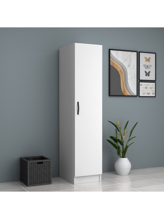 Ντουλάπα ρούχων Ricardo Megapap μονόφυλλη χρώμα λευκό 40x51,8x181εκ. Ντουλάπα ρούχων Ricardo Megapap μονόφυλλη χρώμα λευκό 40x51,8x181εκ.