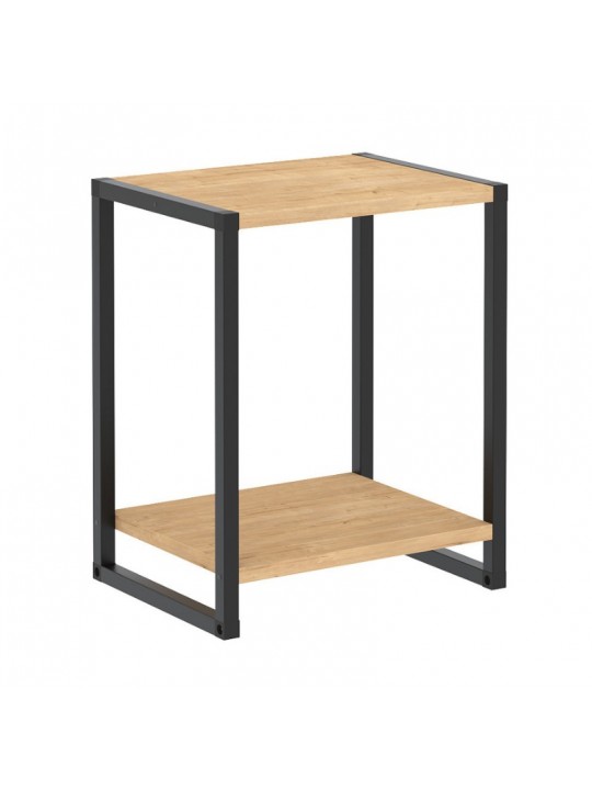 Κομοδίνο Gina Megapap χρώμα sapphire oak - μαύρο 39x30x48εκ. Κομοδίνο Gina Megapap χρώμα sapphire oak - μαύρο 39x30x48εκ.