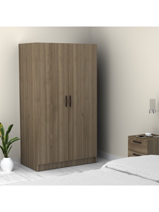 Ντουλάπα ρούχων Victoria Megapap δίφυλλη χρώμα καρυδί 100x60x181εκ. Ντουλάπα ρούχων Victoria Megapap δίφυλλη χρώμα καρυδί 100x60x181εκ.